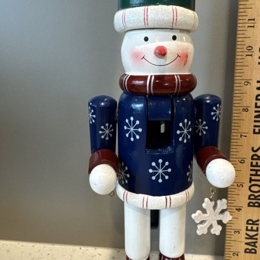 Christmas Nutcracker Snowman Decorations 14”